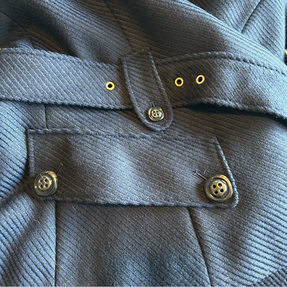 Lovely Long Black Trench/Dress Coat with belt. Great for dressing up or down - Picture 11 of 16